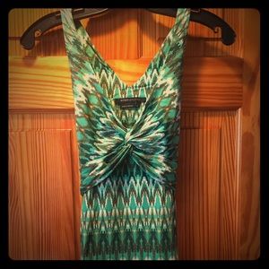 BCBG Maxazria Sleeveless Wrap Blouse